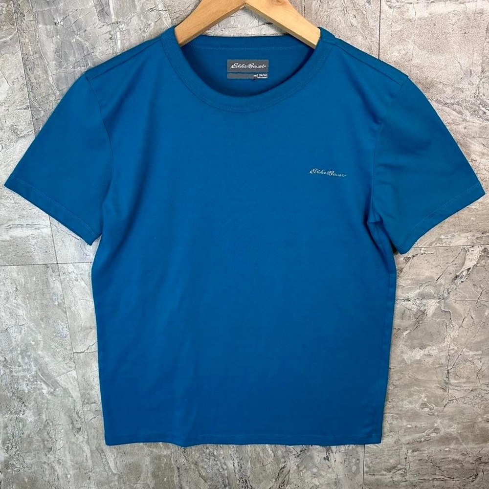 Eddie Bauer blue cotton t-shirt Kids Large 14-16‎ #casualwear